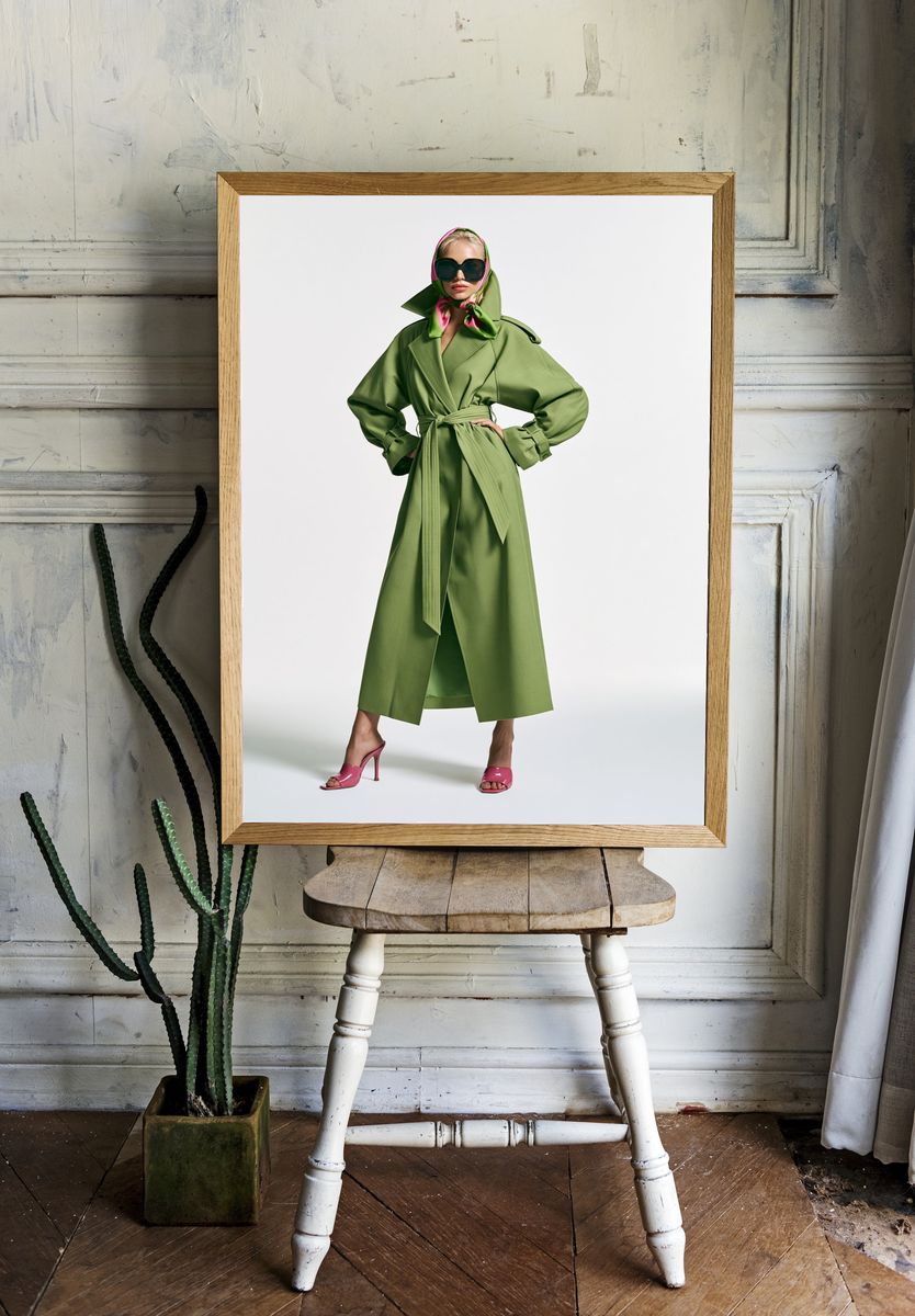 Green Couture Fashion Poster. room preview
