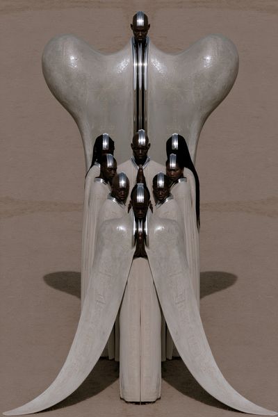 Surreal Fashion Totem Print.