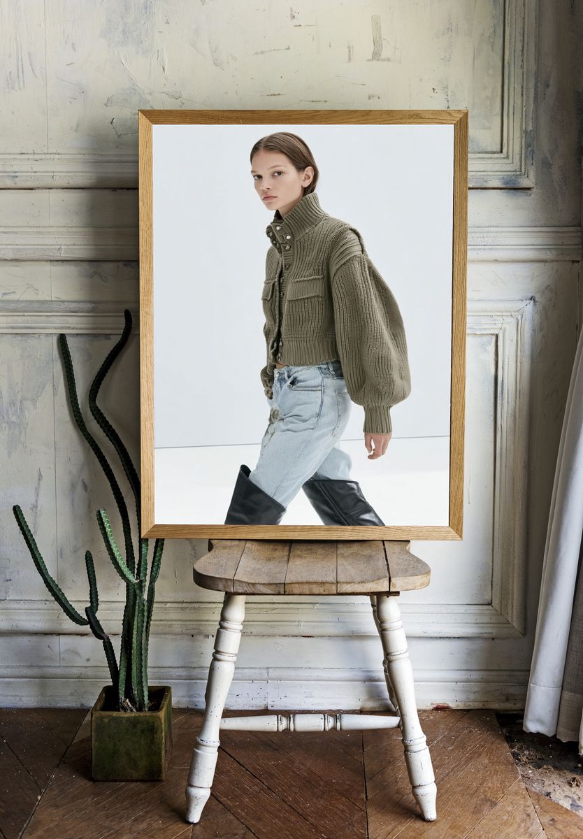 Fashion Model Studio Portrait Print. — room view 1
