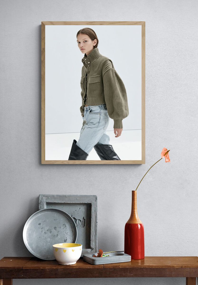 Fashion Model Studio Portrait Print. — room view 3