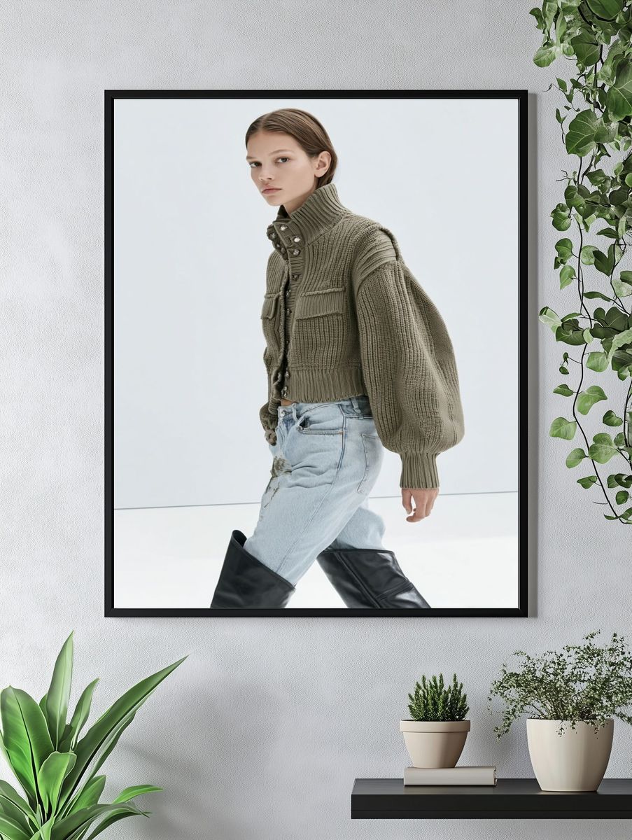 Fashion Model Studio Portrait Print. — room view 4