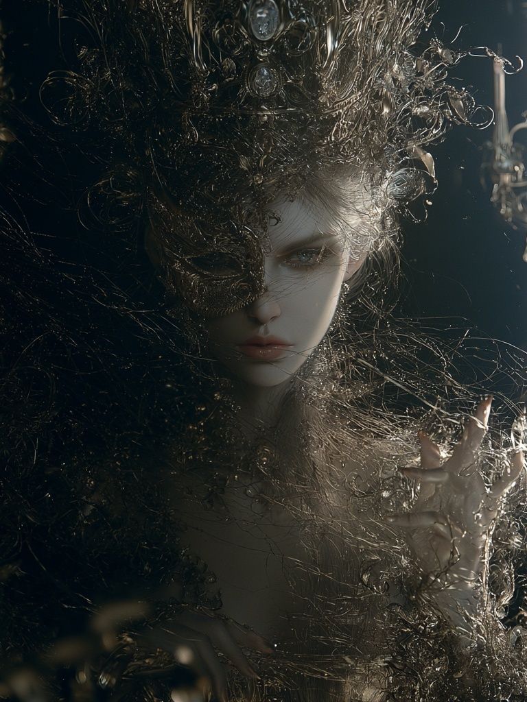 Dark Surreal Portrait Print. poster detail