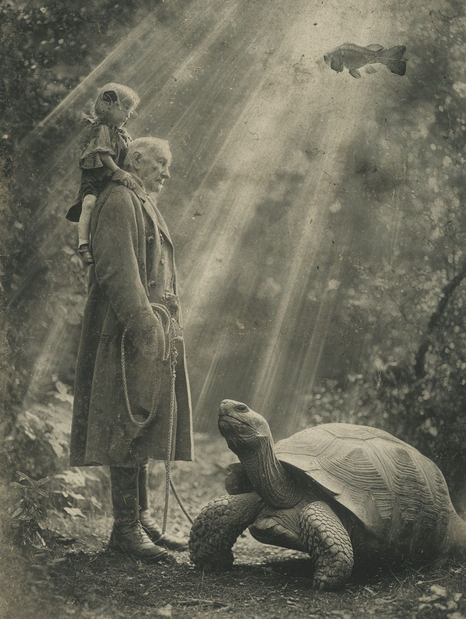 Surreal Forest Encounter Print. poster detail