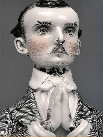 Surreal Victorian Portrait Print.