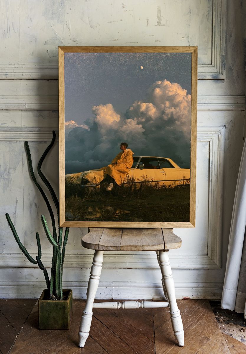 Moonlit Car Dreamscape Poster. room preview