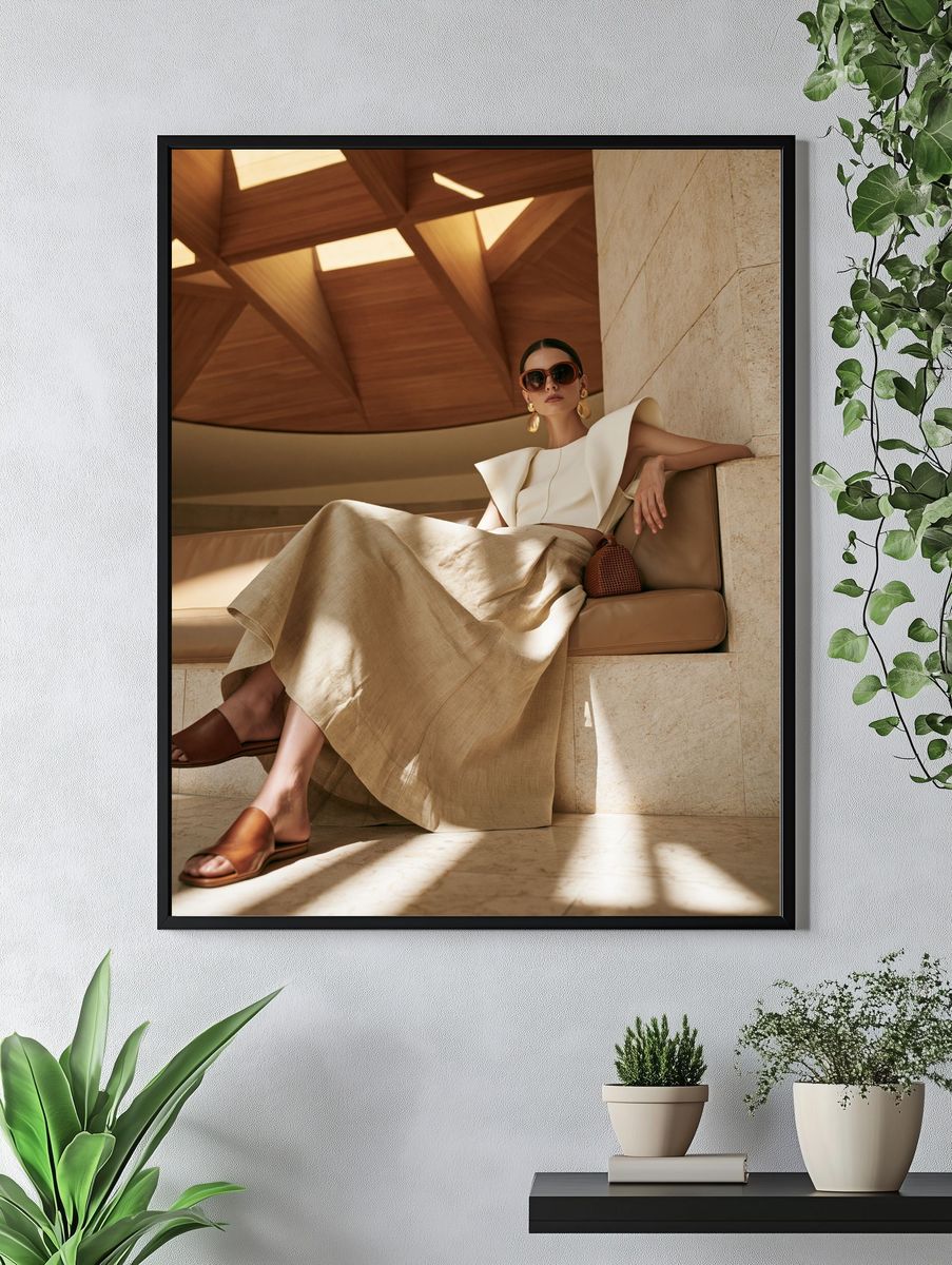 Luxury Fashion Portrait Print. — room view 4