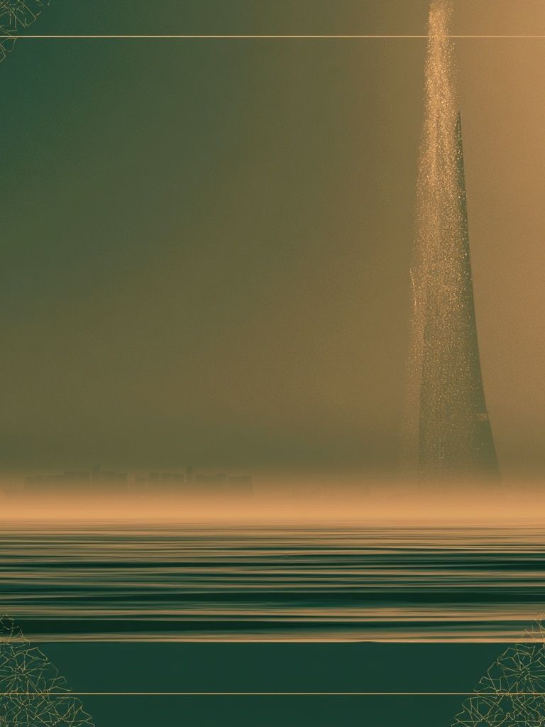 Surreal Emerald Seascape Print. poster detail