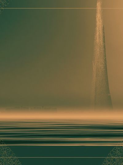 Surreal Emerald Seascape Print.