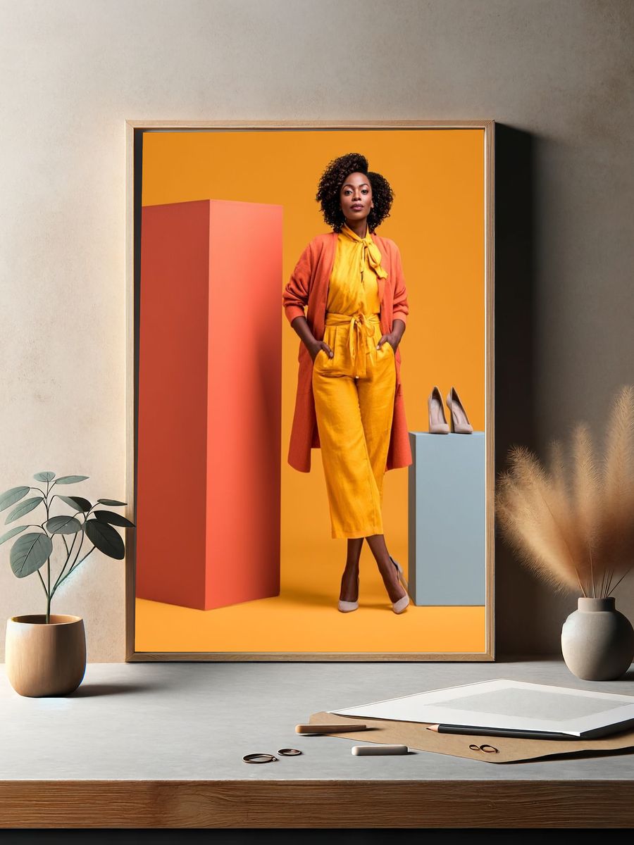 Fashion Portrait Photography Poster. — room view 2