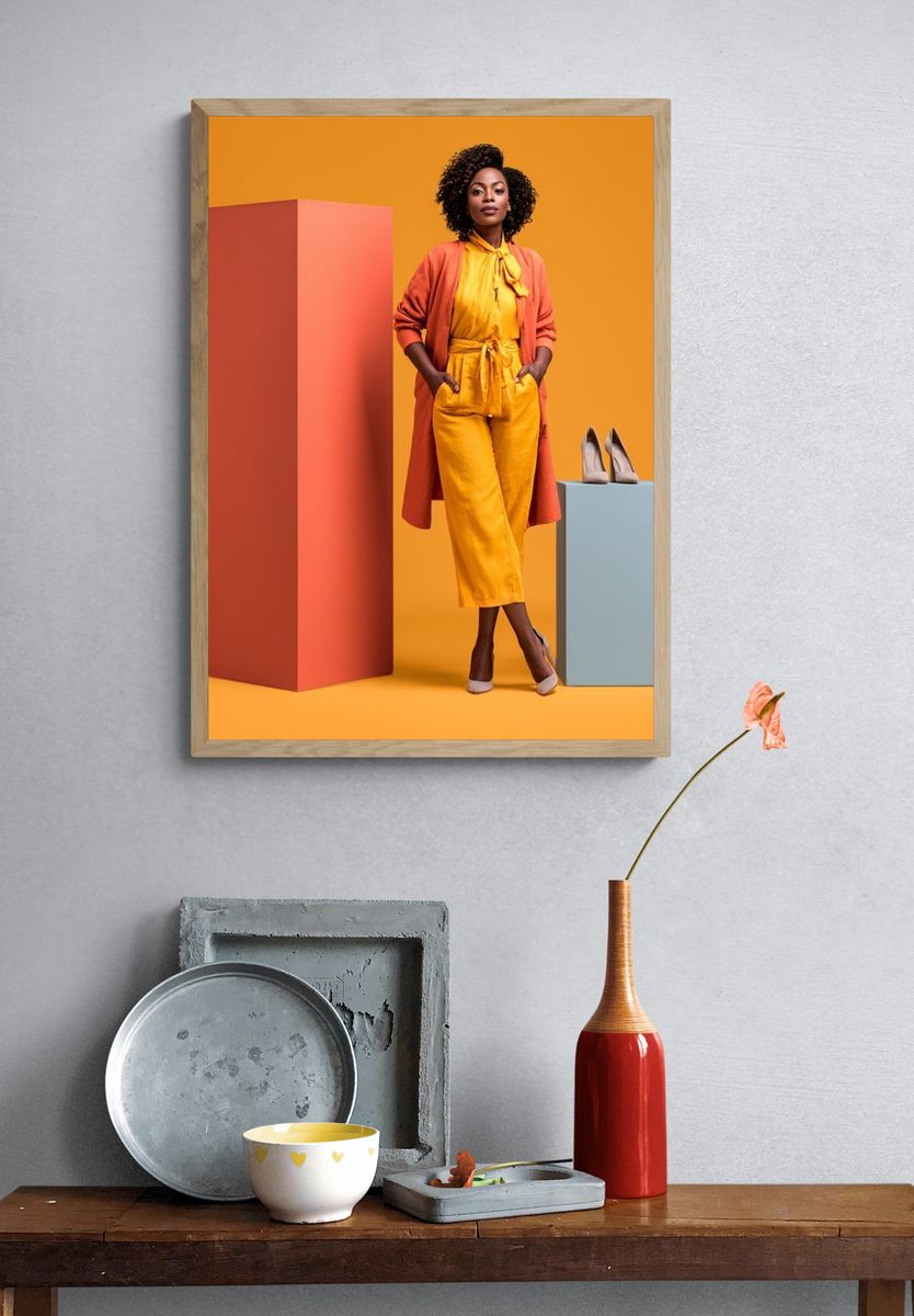 Fashion Portrait Photography Poster. — room view 3