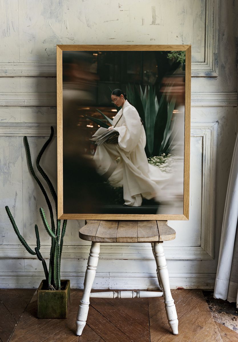 Elegant Fashion Portrait Print. room preview