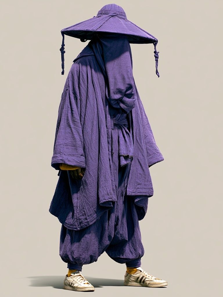 Purple Streetwear Figure Photography Poster. poster — photography art