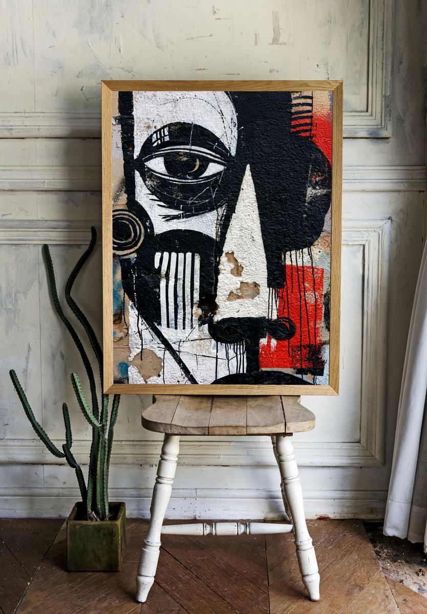 Graffiti Eye Street-Art Poster. room preview