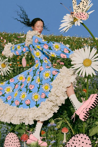 Floral Fantasy Fashion Poster.