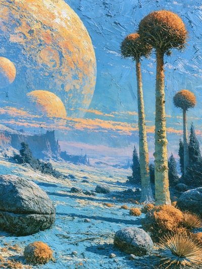 Alien Desert Landscape — Fine-Art Print.