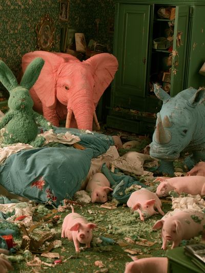 Surreal Animal Bedroom Poster.