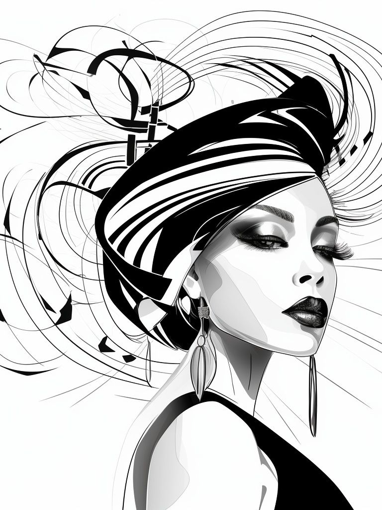 Elegant Fashion Portrait Poster. poster — fashion art