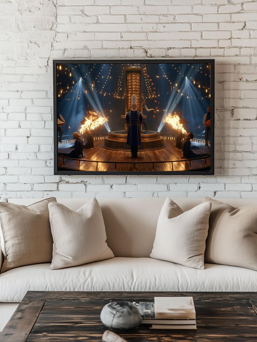 Surreal Chef Circus Poster. — room view 1