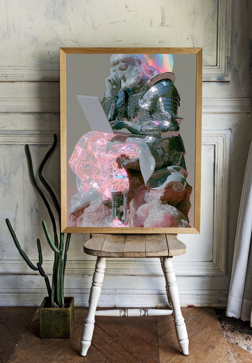 Digital Thinker Surrealism Poster. — room view 1