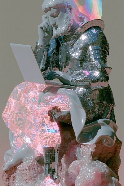 Digital Thinker Surrealism Poster. poster