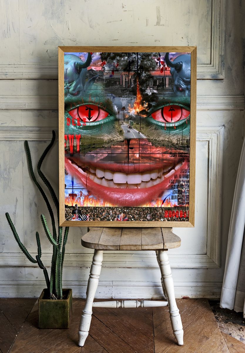 Hellscape Collage Horror Poster. room preview