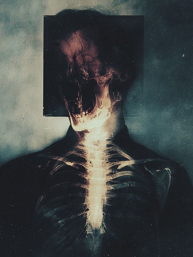 X-Ray Figure Surrealism Poster. poster — fine-art art