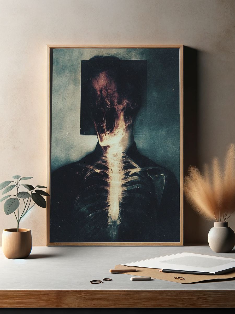 X-Ray Figure Surrealism Poster. — room view 2