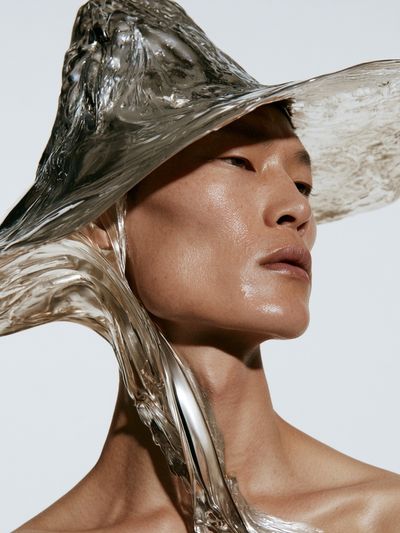 Avant-Garde Fashion Portrait Print.
