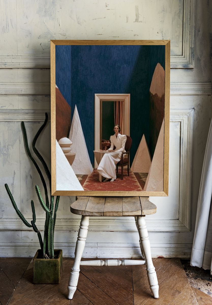 Surreal Interior Portrait Print. room preview