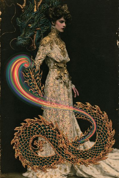 Mystic Dragon Fashion Print.