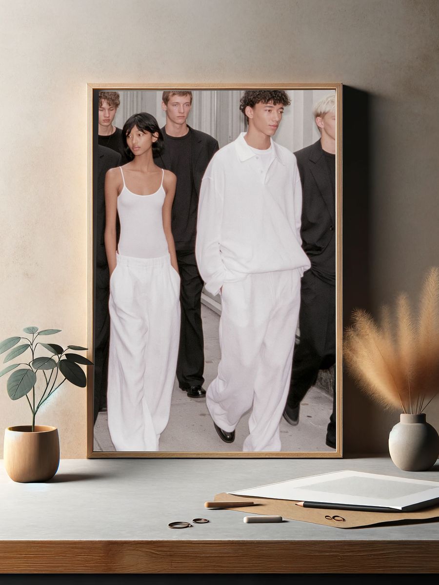 Minimalist Fashion Runway Photography Poster. — room view 2