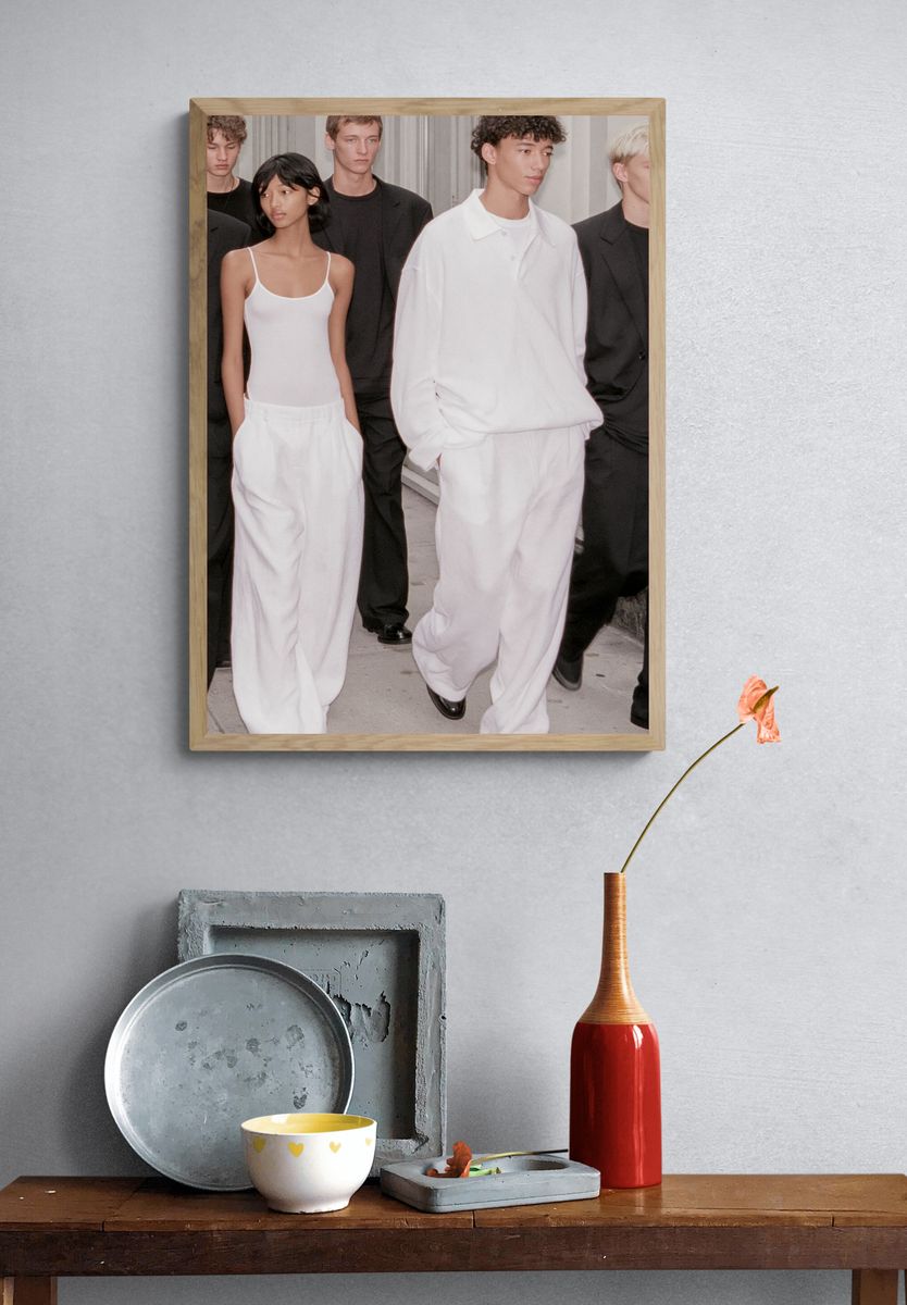 Minimalist Fashion Runway Photography Poster. — room view 3
