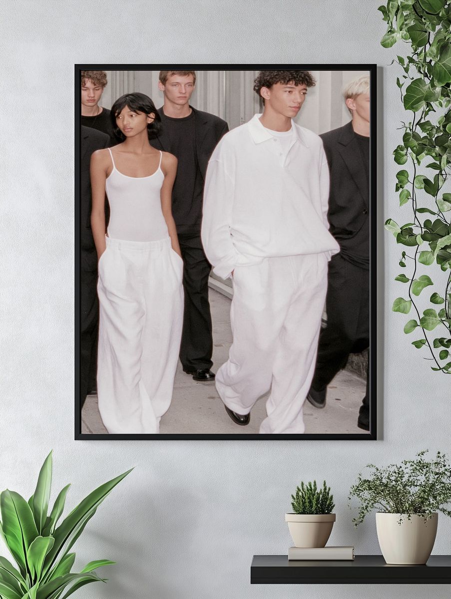 Minimalist Fashion Runway Photography Poster. — room view 4