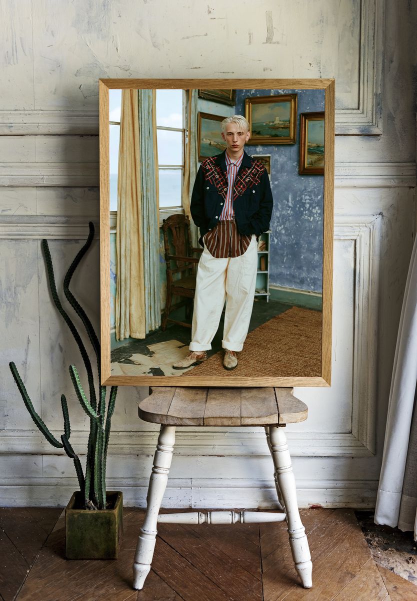 Editorial Fashion Portrait Poster. — room view 1