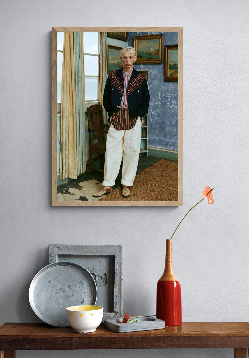 Editorial Fashion Portrait Poster. — room view 3