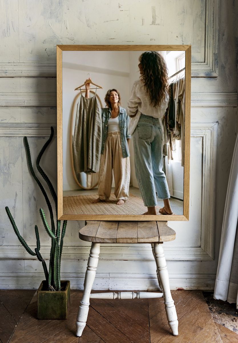 Fashion Fitting Room Photography Poster. room preview
