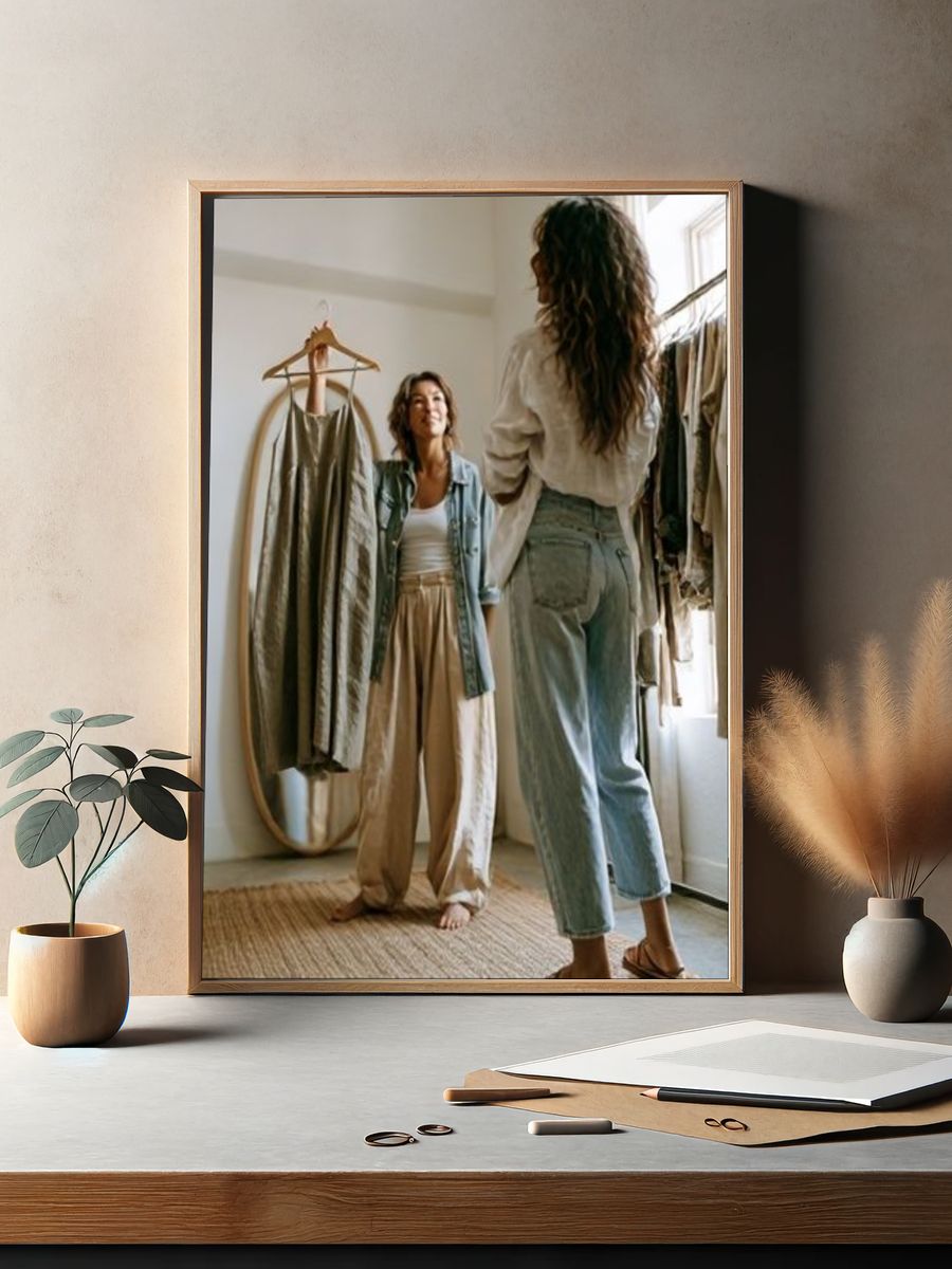 Fashion Fitting Room Photography Poster. — room view 2