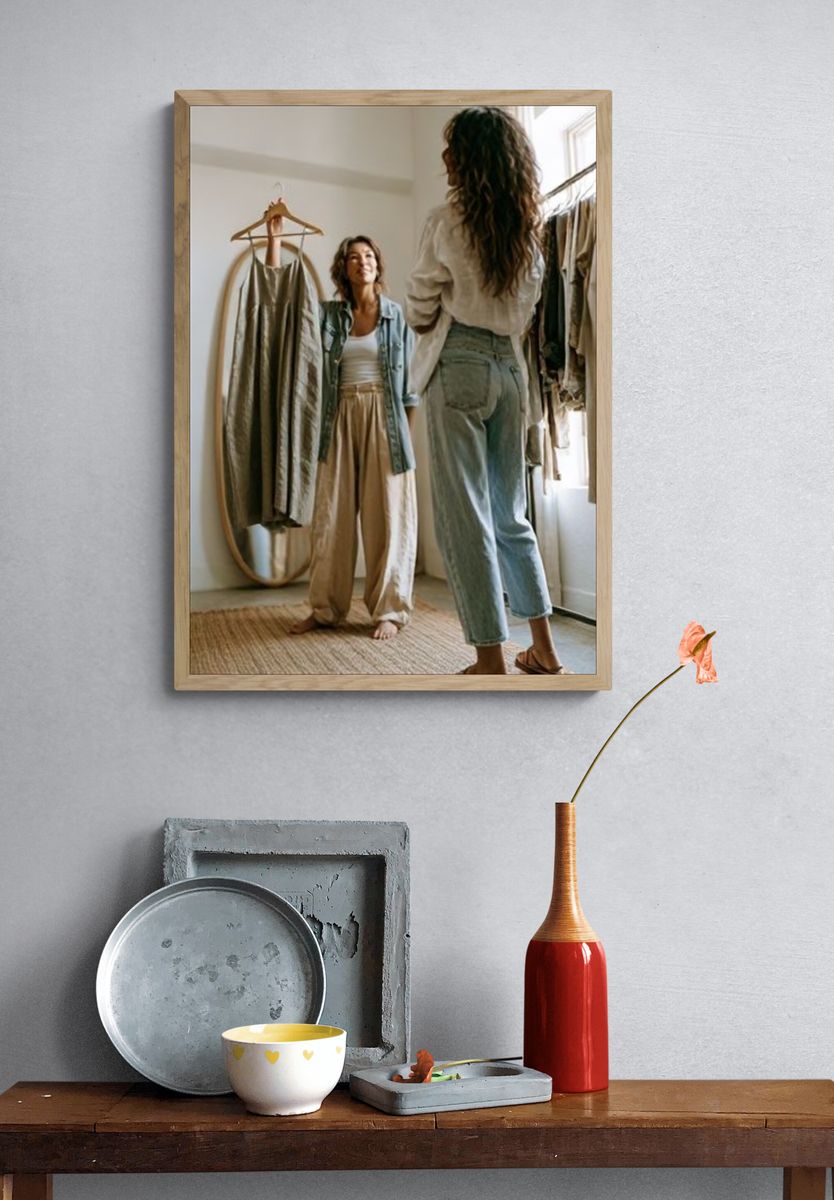 Fashion Fitting Room Photography Poster. — room view 3