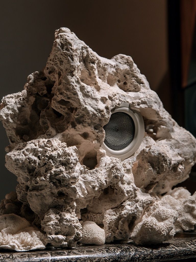 Coral Speaker Sculpture Print. poster detail