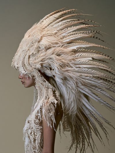 Feathered Couture Portrait Print.