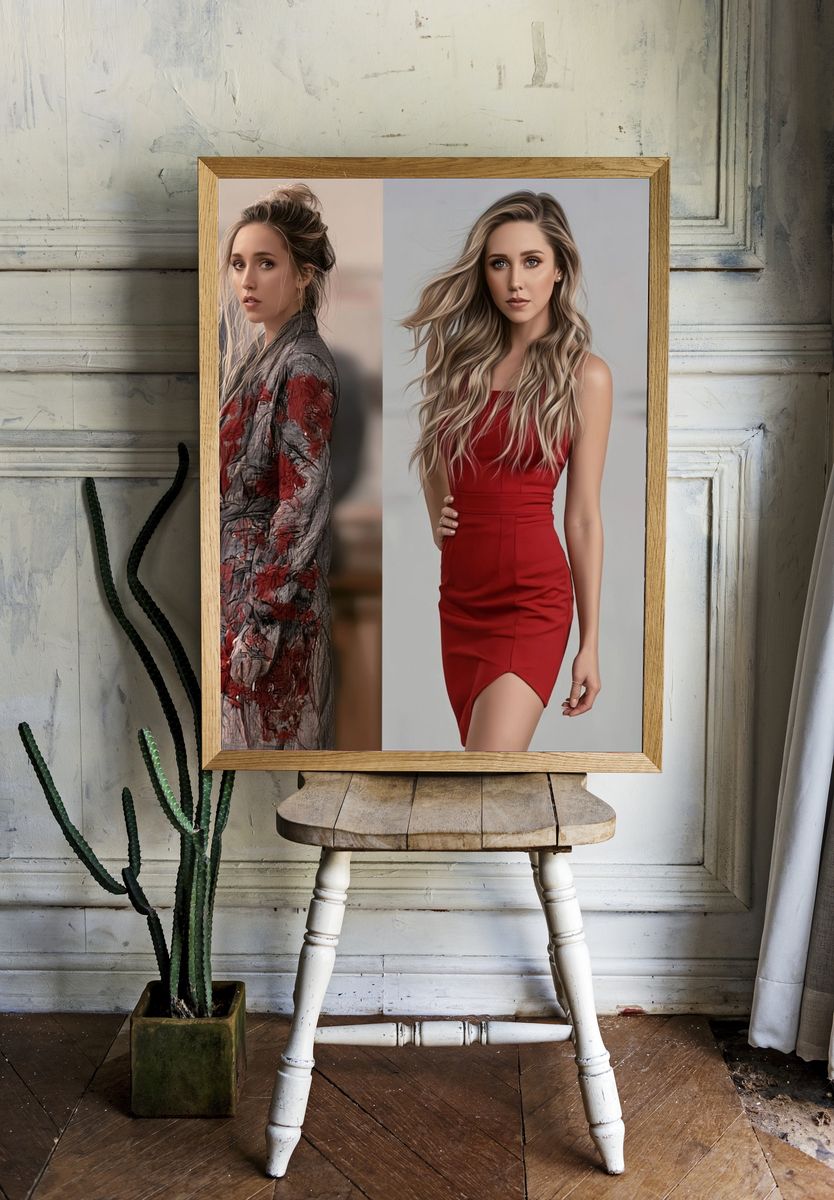 Fashion Portrait Diptych Poster. room preview