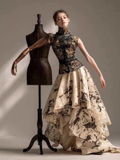 Avant-Garde Fashion Portrait Poster. poster