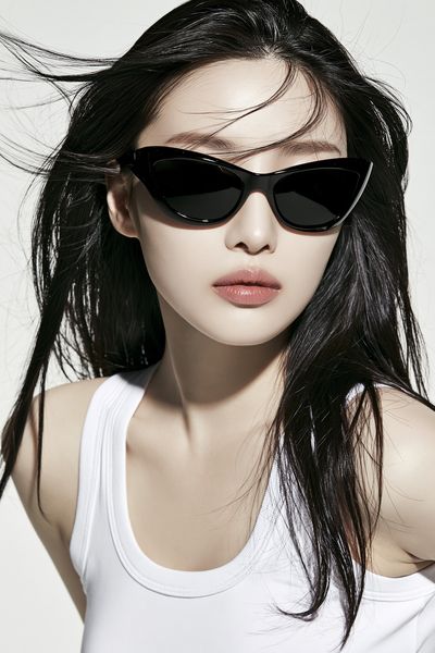 Sleek Sunglasses Portrait Print. poster