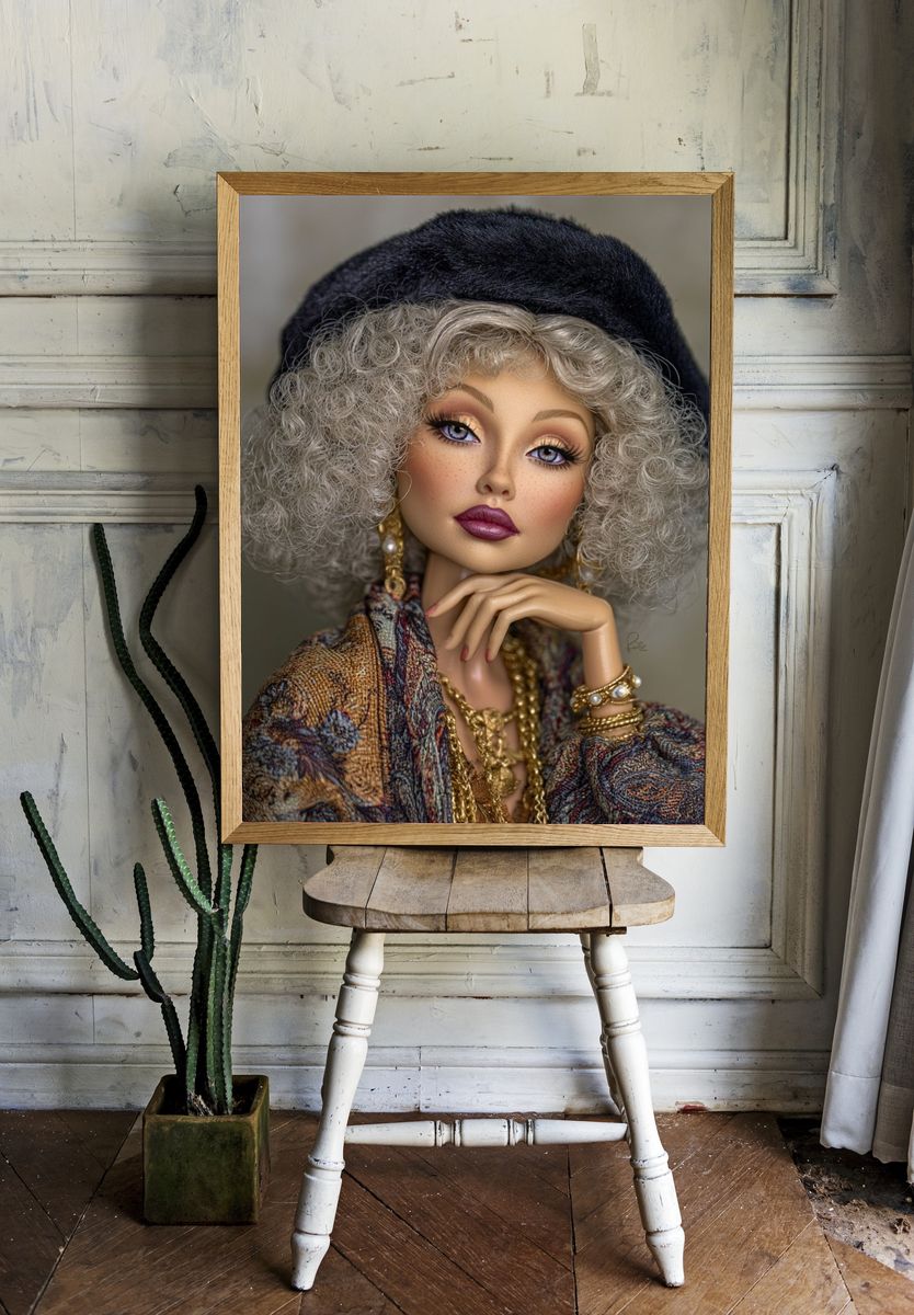 Elegant Fashion Portrait Poster. room preview