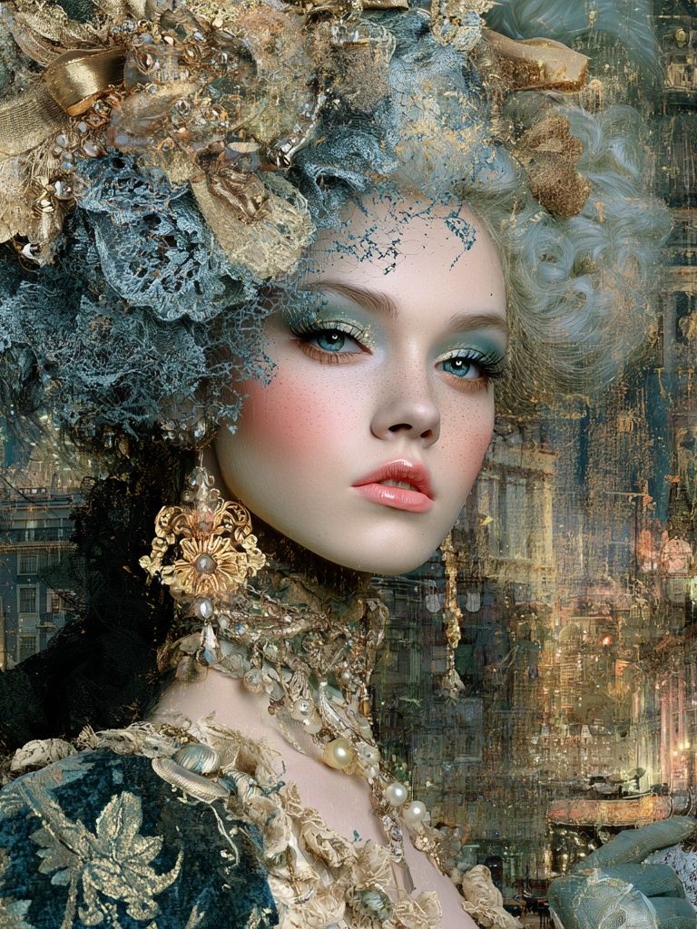 Gilded Portrait Fashion Poster. poster — fashion art