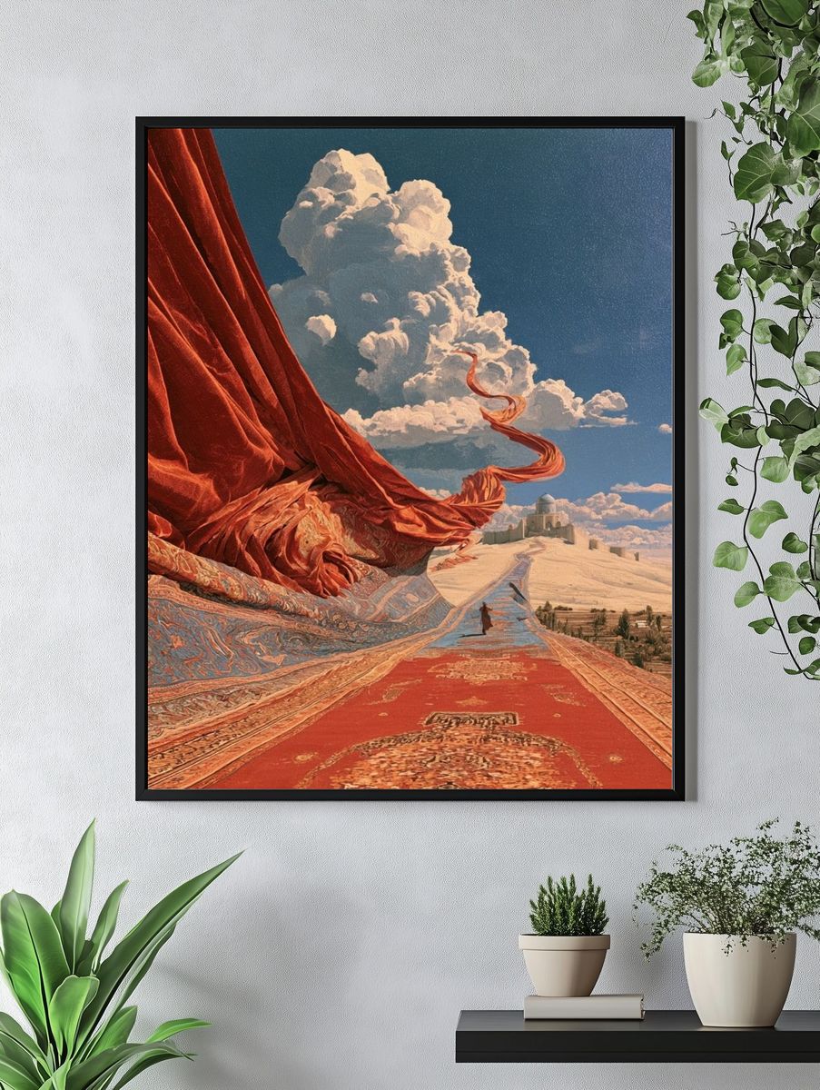 Surreal Desert Cloudscape Print. — room view 4