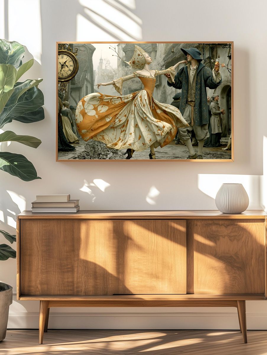 Clockwork Dance — Surrealism Print. — room view 3