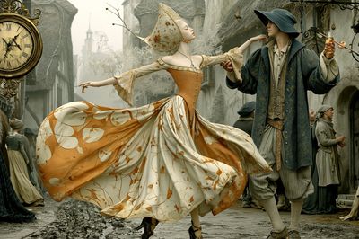 Clockwork Dance — Surrealism Print. poster print