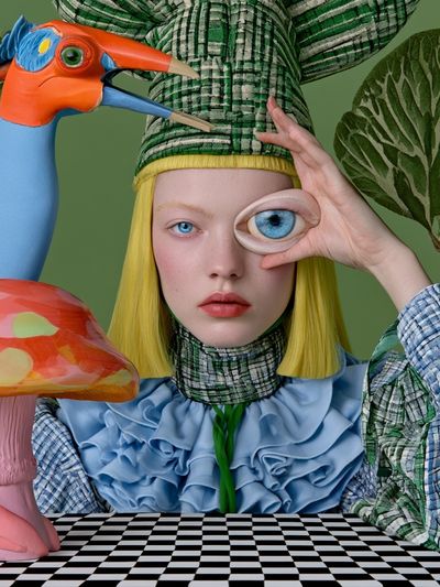 Surreal Fashion Portrait Print.