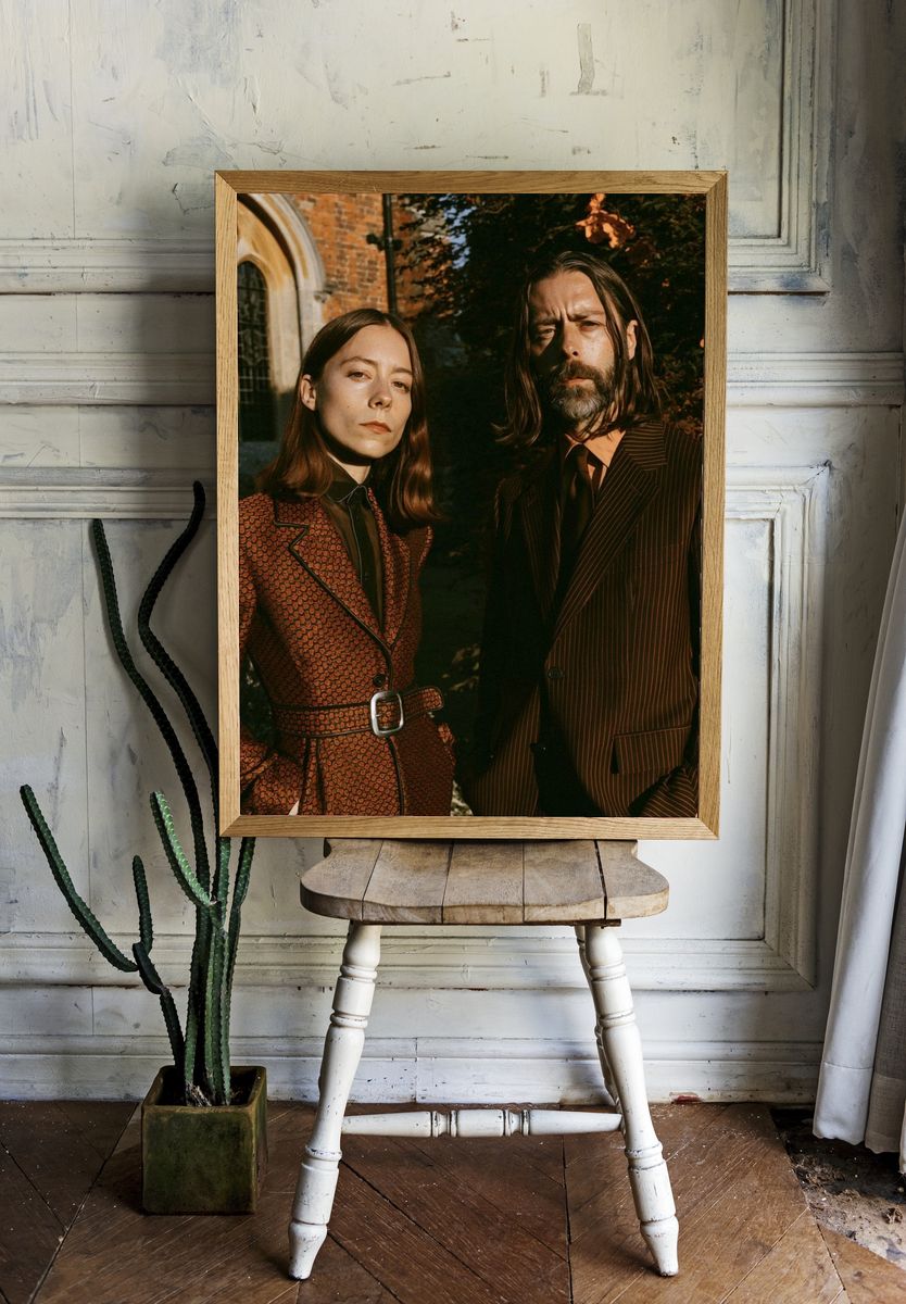 Moody Fashion Portrait Poster. room preview